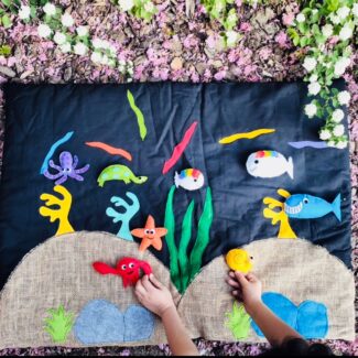 Tapis à histoires - Petit Poisson Blanc cherche sa maman