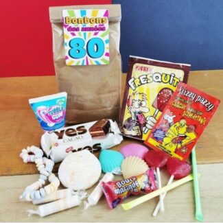 Sachet de bonbons rétros des années 80