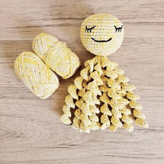 Doudou pieuvre Nanie’s crochet fait main- Jaune